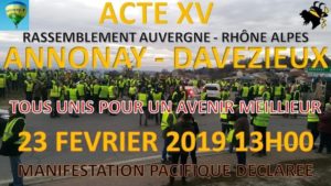 Gilets Jaunes Calendrier Lamastrois Du 14 Au 23 Février